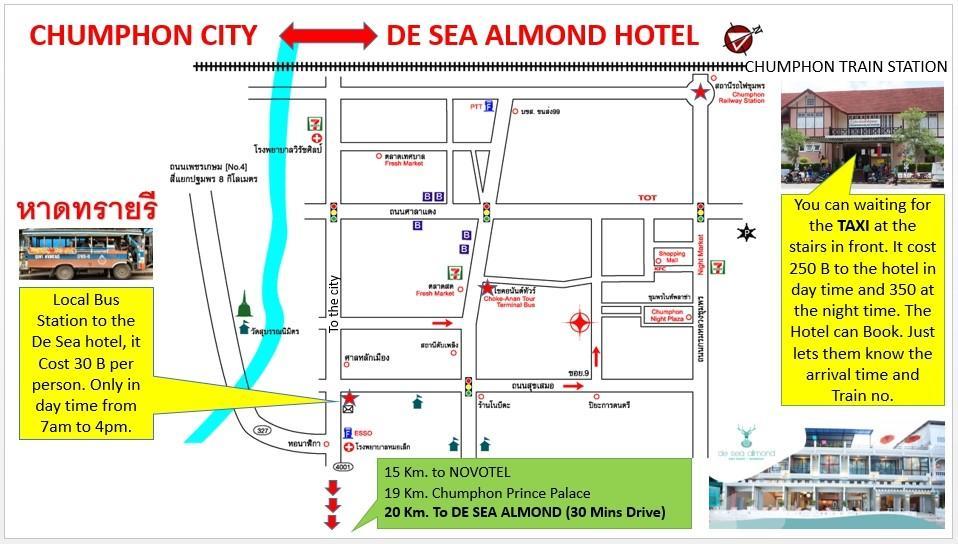 De Sea Almond Hotell Chumphon Exteriör bild